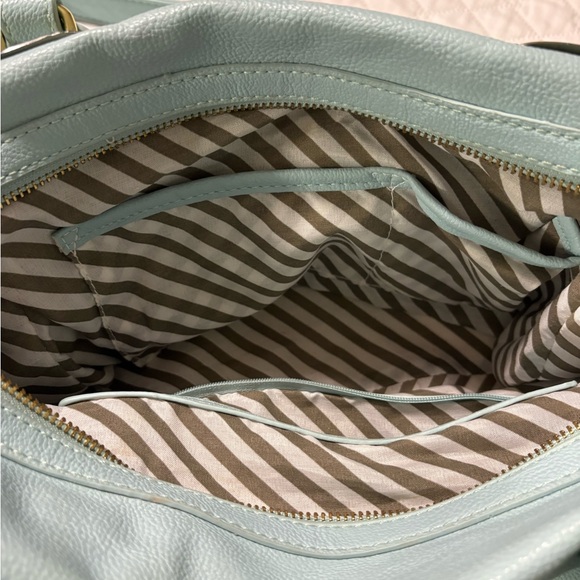 Steve Madden Light Blue/Mint Shoulder Bag Purse with Gold Hardware - Picture 15 of 16